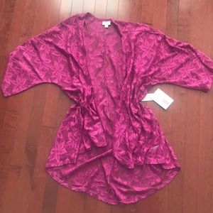 M LuLaRoe Lindsay Kimono - Lace - NWT